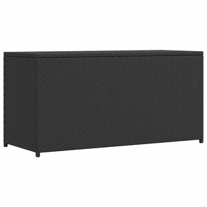 vidaXL udend&oslash;rs opbevaringkasse sort 120x50x60 cm polyrattan