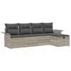 vidaXL Havesofa S&aelig;t 5 stk. Poly rattan