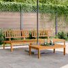 vidaXL midtermoduler 2 stk. til pallesofa massivt akacietr&aelig;