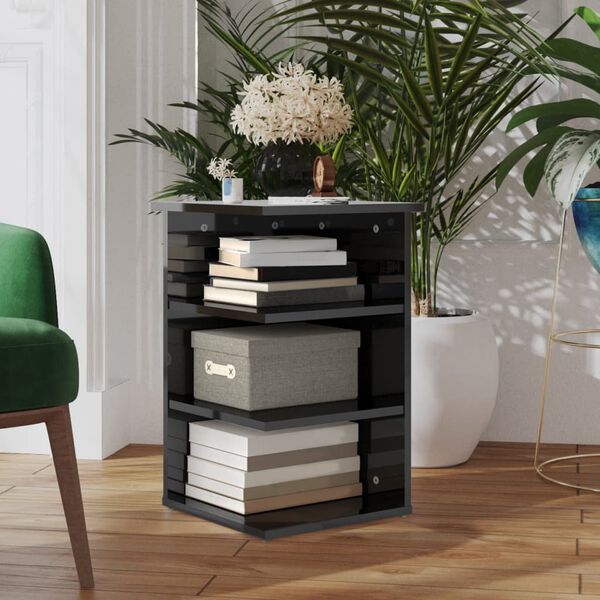 vidaXL sideskab 35x35x55 cm konstrueret tr&aelig; gr&aring; h&oslash;jglans