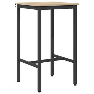 vidaXL Barbord 52 x 52 x 110 cm Konstrueret tr&aelig; Sonoma-eg Rektangul&aelig;r