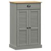 vidaXL skoskab VIGO 60x35x96 cm massivt fyrretr&aelig; gr&aring;