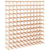 vidaXL vinreol til 120 flasker 112,5x23x123,5 cm massivt fyrretr&aelig;