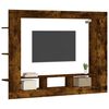 vidaXL tv-m&oslash;bel 152x22x113 cm konstrueret tr&aelig; r&oslash;get sonoma-eg