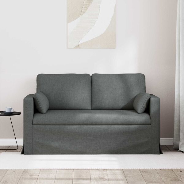 vidaXL Sofa M&oslash;rkegr&aring; Samlede dimensioner: 139 x 78 x 80 cm (B x D x H)