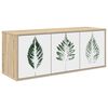 vidaXL V&aelig;gh&aelig;ngt TV Skab HANAU 102 x 33 x 40 cm Sonoma-eg