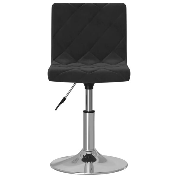 vidaXL drejelige spisebordsstole 2 stk. fl&oslash;jl sort