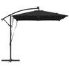 vidaXL Kantilever bananparasol Sort 249 x 249 x 250 cm