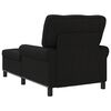 vidaXL Chaise Lounge med pude Sort 91 x 157 x 91 cm Stof