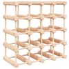 vidaXL vinreol til 20 flasker 46,5x23x46,5 cm massivt fyrretr&aelig;