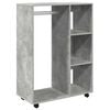 vidaXL kl&aelig;deskab 80x40x110 cm konstrueret tr&aelig; betongr&aring;