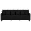 vidaXL 3-personers sofa 180 cm stof sort