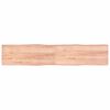 vidaXL bordplade 200x40x(2-6) cm naturlig kant behandlet tr&aelig; lysebrun
