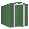 vidaXL haveskur 192x274x223 cm galvaniseret st&aring;l gr&oslash;n