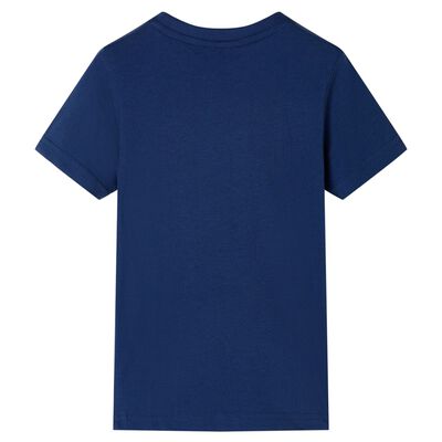 T-shirt til børn str. 92 mørkeblå