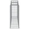 vidaXL buede gabionkurve 3 stk. 300x50x120/140 cm galvaniseret jern