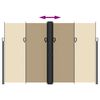 vidaXL sidemarkise 220x1200 cm sammenrullelig beige