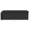 vidaXL havelounges&aelig;t 2 dele med hynder polyrattan sort