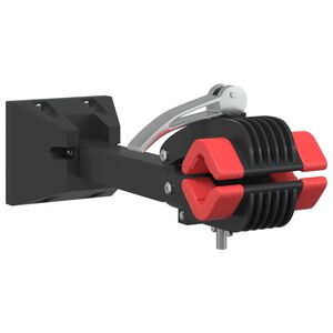 vidaXL v&aelig;gh&aelig;ngt reparationsstativ til cykler foldbart st&aring;l r&oslash;d og sort