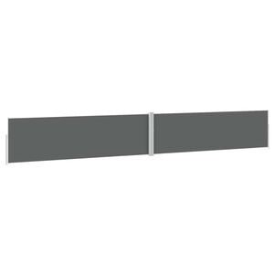 vidaXL sammenrullelig sidemarkise til terrassen 170x1200 cm antracit