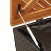 vidaXL opbevaringsboks til haven 110x50x54 cm polyrattan akacie sort