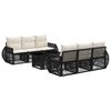 vidaXL Havesofa S&aelig;t 7 stk. Sort og Cremehvid polyrattan