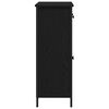 vidaXL Sideboard med skuffe Sort eg 70 x 30 x 80 cm Konstrueret tr&aelig;