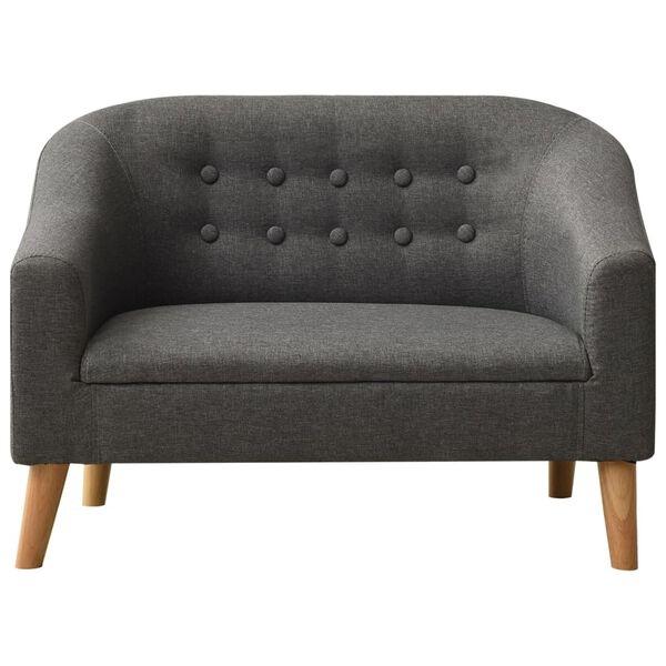 vidaXL sofa til b&oslash;rn stof gr&aring;