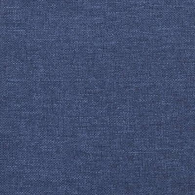 vidaXL kontinentalseng med madras 120x190 cm stof blå