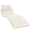 vidaXL hynde til liggestol 186x58x4 cm stof meleret cremefarvet