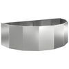vidaXL Plantekasse S&oslash;lv 120 x 60 x 35 cm Galvaniseret st&aring;l
