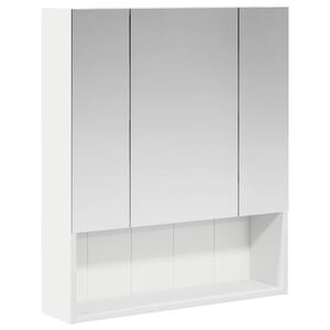 vidaXL Badev&aelig;relsesspejlskab Hvid 60 x 14.5 x 70 cm Konstrueret tr&aelig;