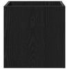 vidaXL Blomsterkasse Sort eg 40 x 38.5 x 40 cm Konstrueret tr&aelig;