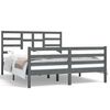 vidaXL sengeramme 150x200 cm King Size massivt fyrretr&aelig; gr&aring;