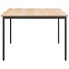 vidaXL Spisebord Naturfarvet 110 x 110 x 75 cm Massiv fyrretr&aelig;