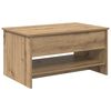 vidaXL Sofabord Artisan Egetr&aelig; 80 x 50,5 x 41,5 cm Konstrueret tr&aelig;