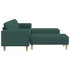 vidaXL Stue Sofa 3 pcs M&oslash;rkegr&oslash;n Polyester