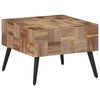 vidaXL sofabord 55x55x40 cm massivt genbrugsteak gr&aring;