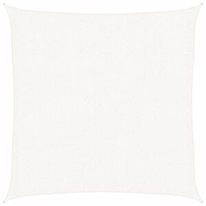 vidaXL solsejl HDPE firkantet 2 x 2 m hvid