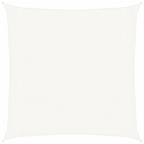 vidaXL solsejl HDPE firkantet 2 x 2 m hvid