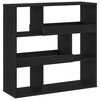 vidaXL Boghylde 4 niveauer 100 x 33 x 94,5 cm Konstrueret tr&aelig; Sort eg