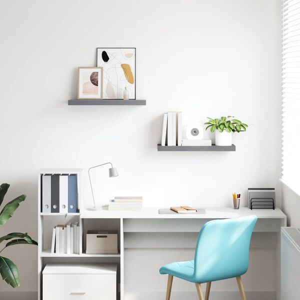 vidaXL v&aelig;ghylder 2 stk. 60x23,5x3,8 cm MDF gr&aring;