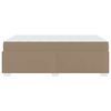 vidaXL Sengestel med madras Cappuccino 90 x 200 cm Stof