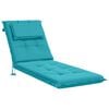 vidaXL Solseng Pude GEMERT 100% polyester Turkis 190 x 60 x 9 cm