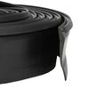 vidaXL Garage D&oslash;r T&aelig;tning Sort 52 x 2 mm 2,5 m PVC