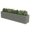 vidaXL gabion-h&oslash;jbed 450x90x100 cm galvaniseret st&aring;l