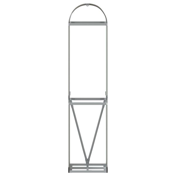 vidaXL brændestativ 40x45x170 cm galvaniseret stål brun