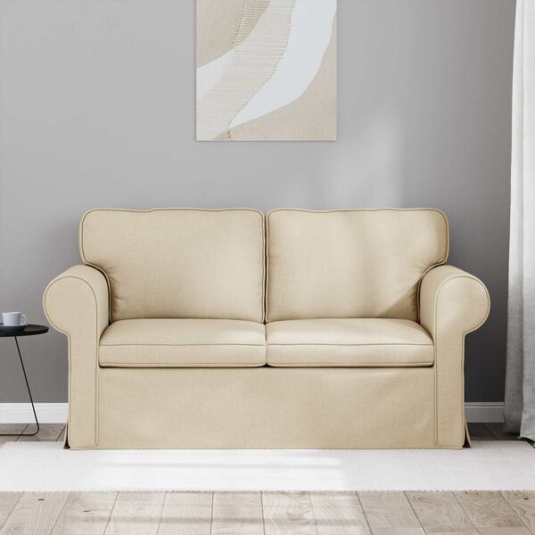 vidaXL Sofa Creme Samlede dimensioner: 155 x 82 x 80 cm (B x D x H)