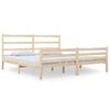 vidaXL sengeramme 140x190 cm massivt fyrretr&aelig;