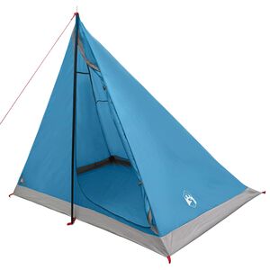 vidaXL Backpacking Telt 2-personers Bl&aring; 185T Polyester med PU Coating